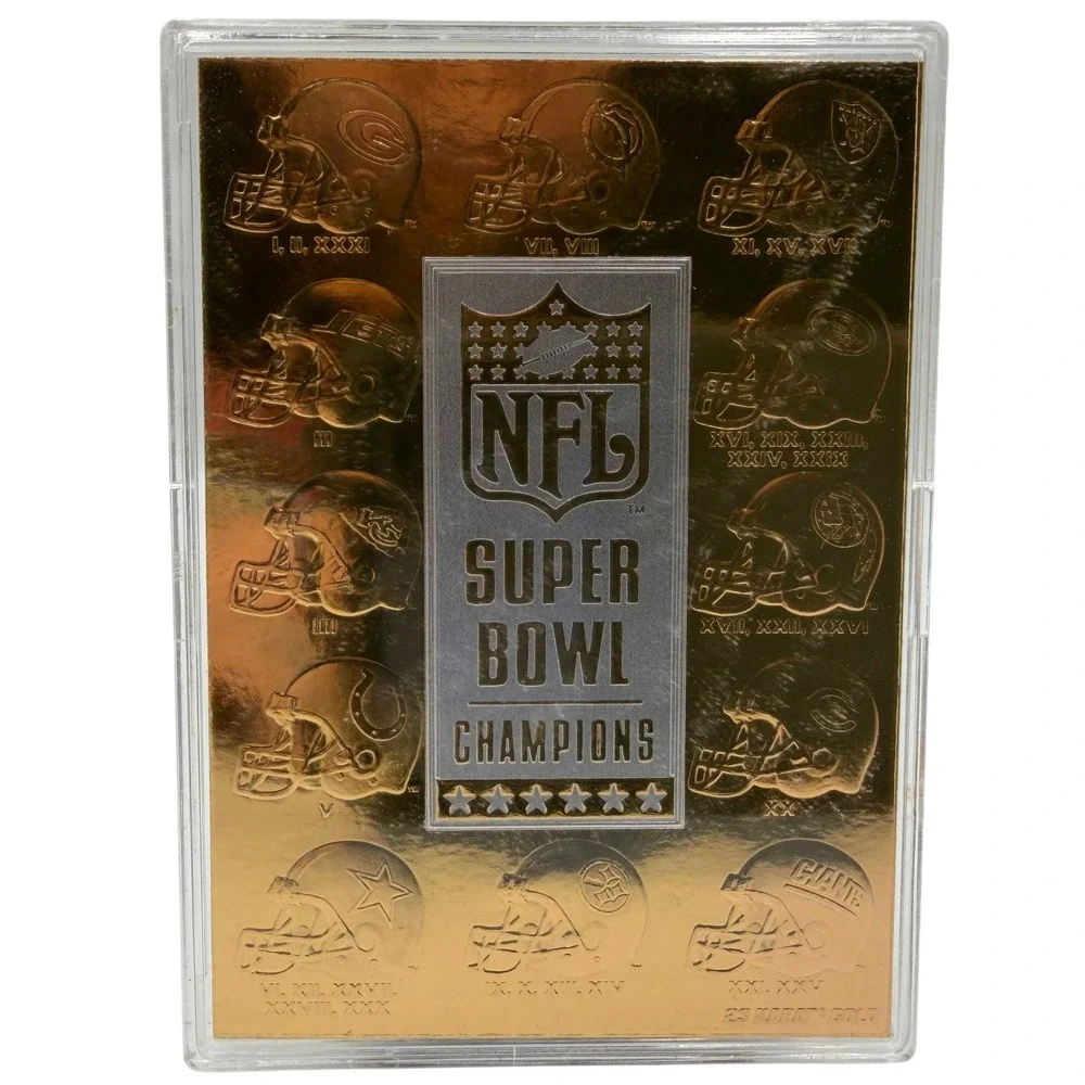 1997 NFL Super Bowl Champions 23KT Gold Card Avon Exclusive Serial Numbered COA